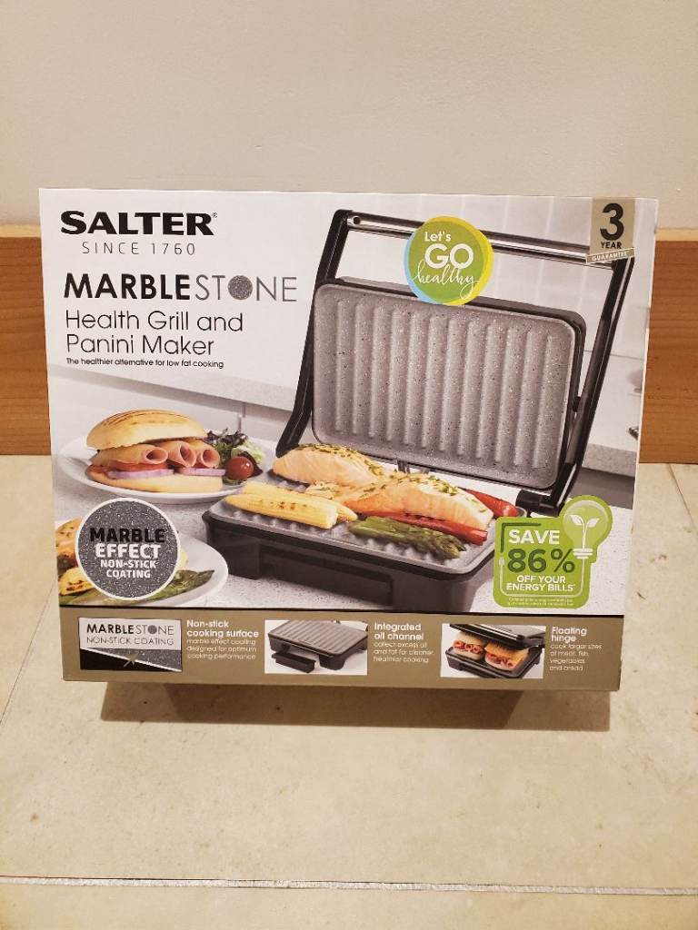 Salter Marblestone Healthy Grill and Panini Maker 