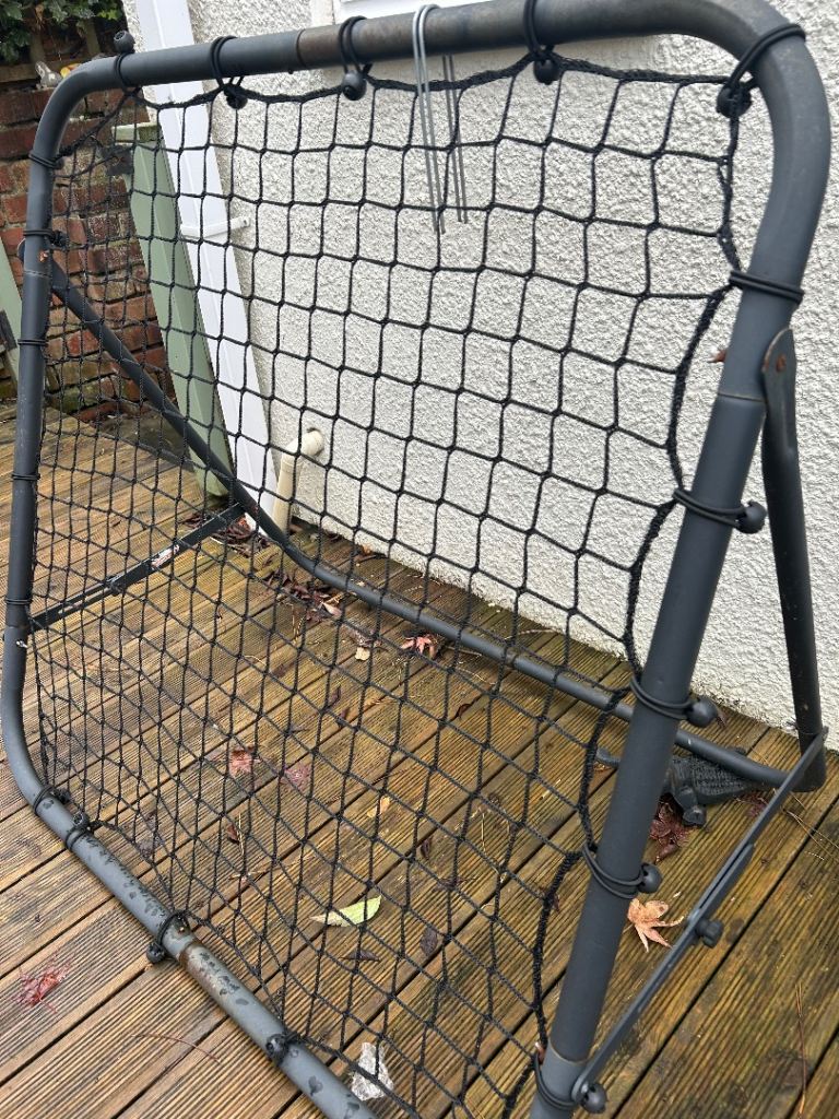 Black football rebounder