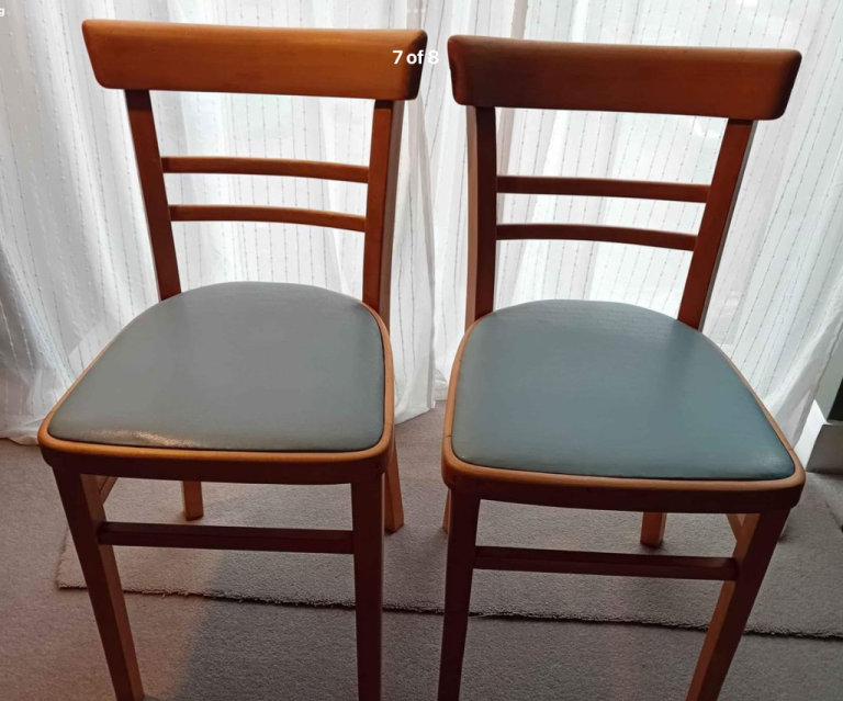 Retro beech kitchen chairs 