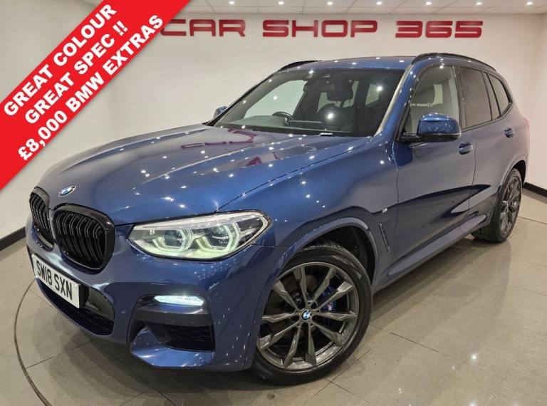 2018 18 BMW X3 2.0 20D M SPORT SUV 5DR DIESEL AUTO XDRIVE EURO 6 (S/S) (190 PS) 