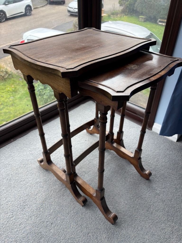Vintage set of nesting tables 