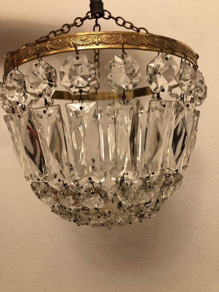 image for Gold and Crystal vintage light 