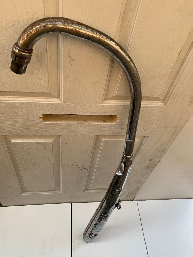 Honda CB750 Four K2-K6 Right hand upper exhaust pipe