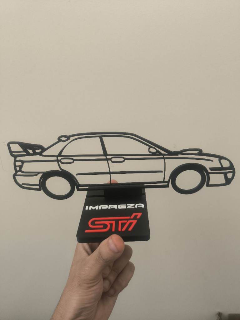 Subaru Impreza WRX STI Silhouette – 3D Print