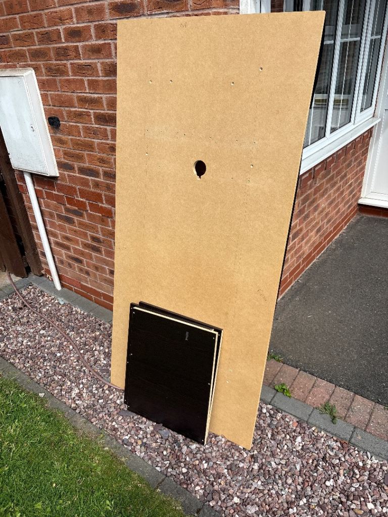 Large Wooden Board (MDF) with Hole – Good Condition