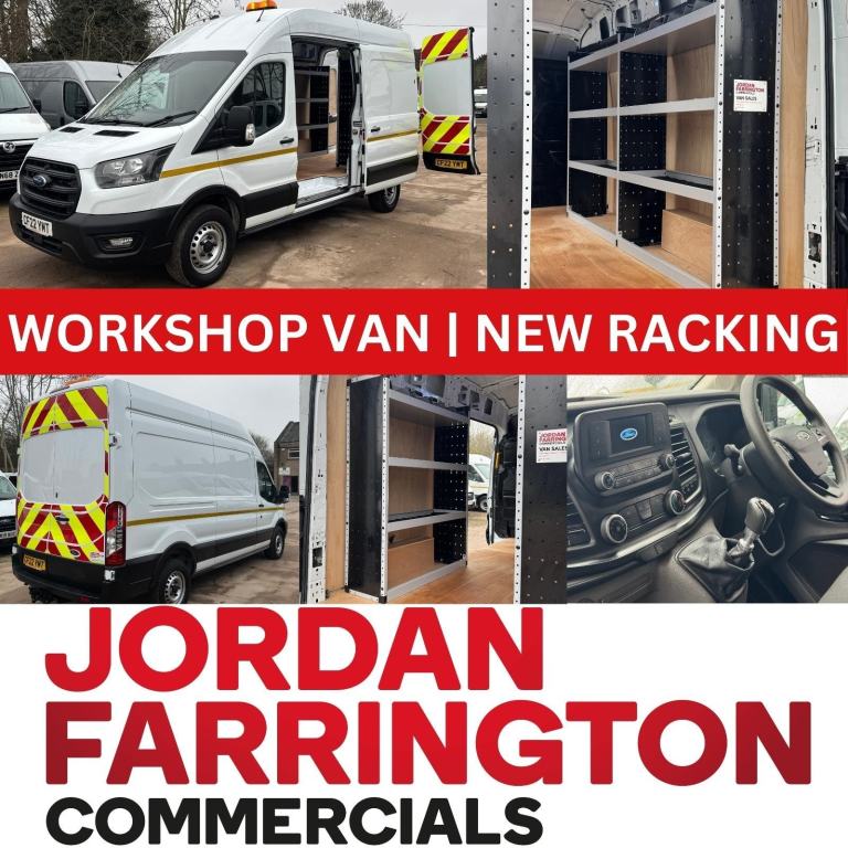 2022 22 Reg FORD TRANSIT L3 H3 RWD 350 EURO 6 WORKSHOP UTILITY SPEC WORKSHOP VAN
