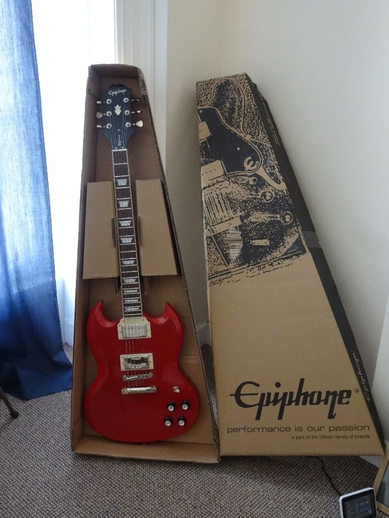 Epiphone SG Muse in Scarlet Red Metallic