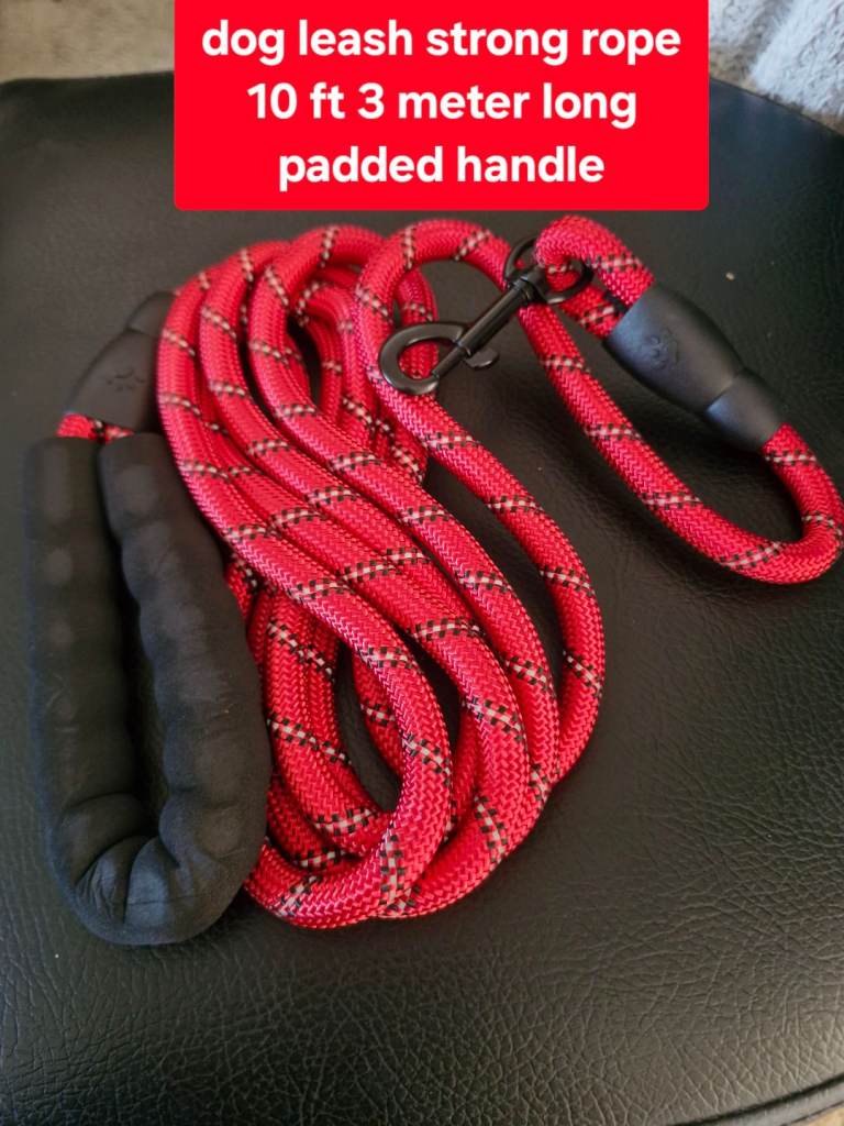 10 ft long dog leash strong reflective rope . Delivery available 