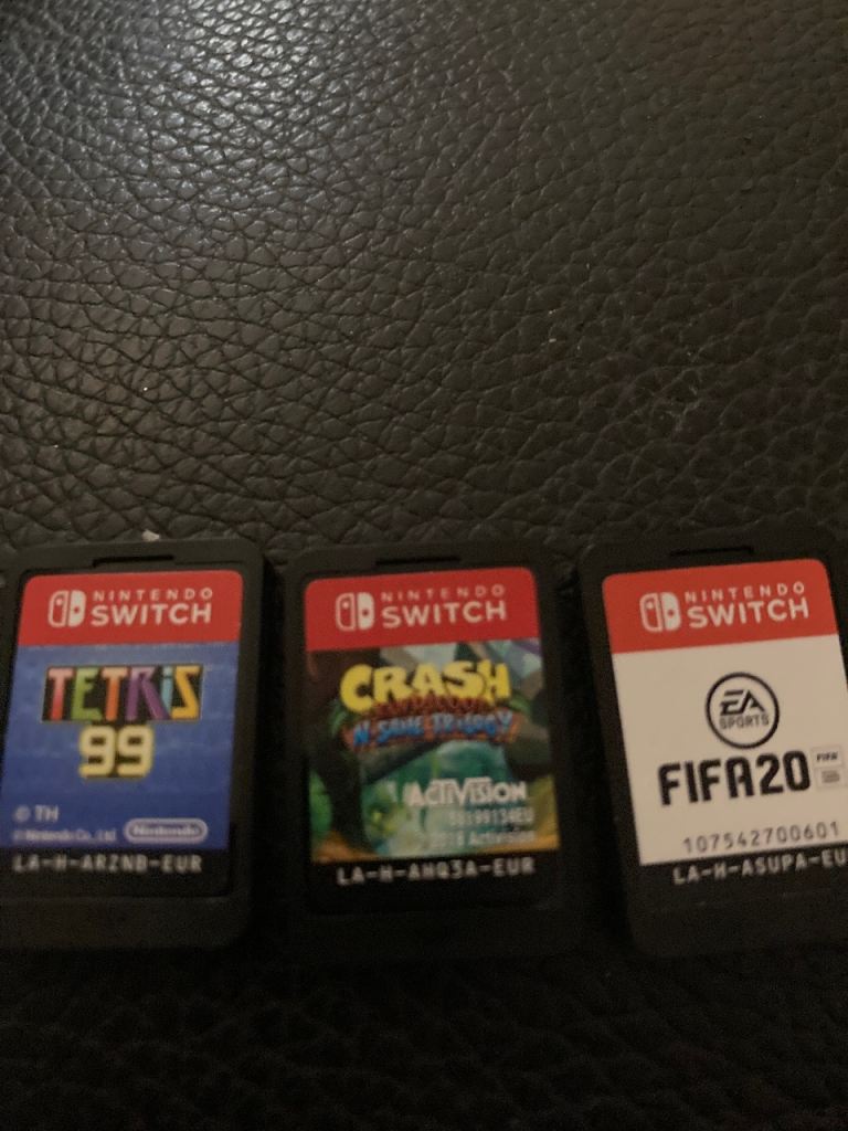 3 Nintendo switch games 