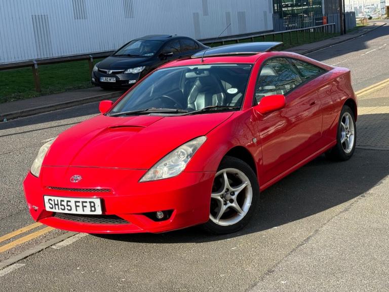 2006 Toyota Celica 1.8 VVT-i 3dr Petrol Manual Red Top Spec Sunroof 80k Ulez 