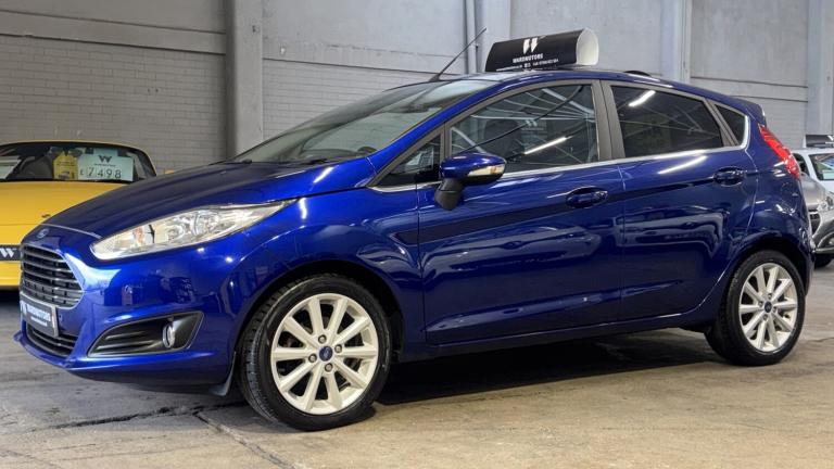 FORD FIESTA 1.0 T EcoBoost Titanium Blue 5dr LOWTAX+SATNAV+10 STAMPS 2015