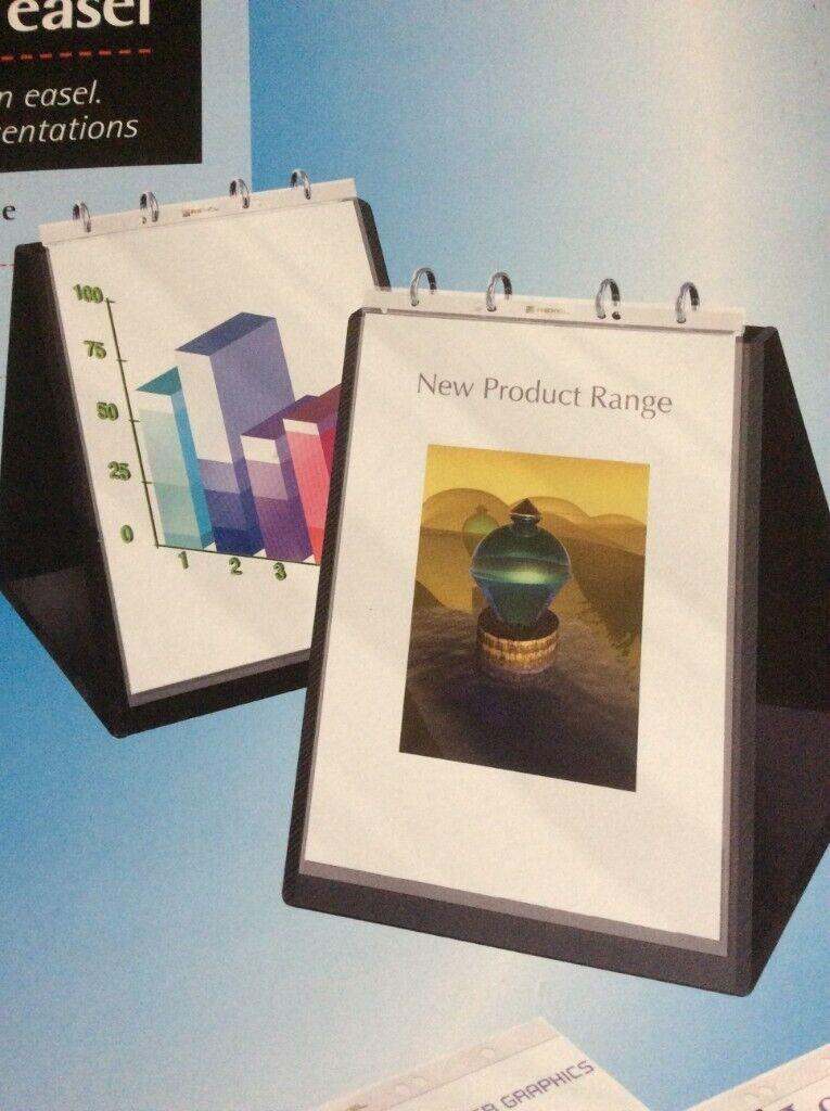 NEW A4 PRESENTATION Display CLEARVIEW EASEL BINDER with 10 Double Display Pockets