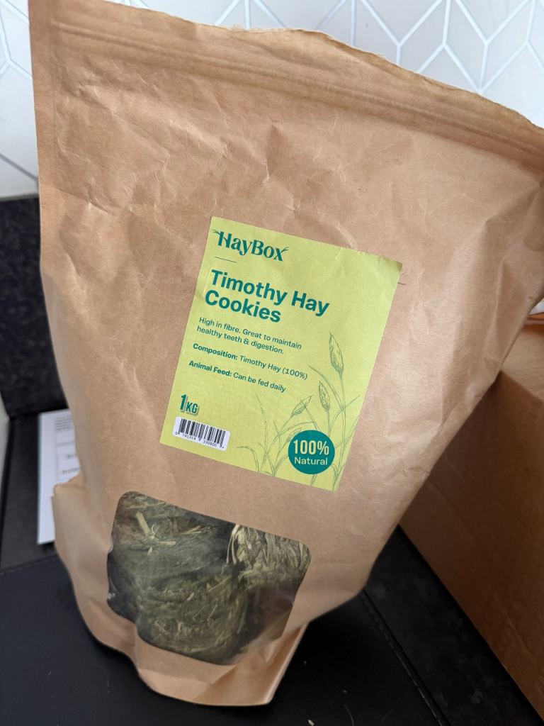 Haybox Timothy hay cookies 