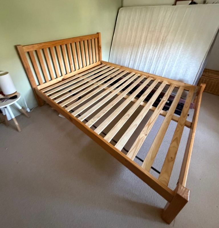 John Lewis Oak Wooden King Size Bed Frame