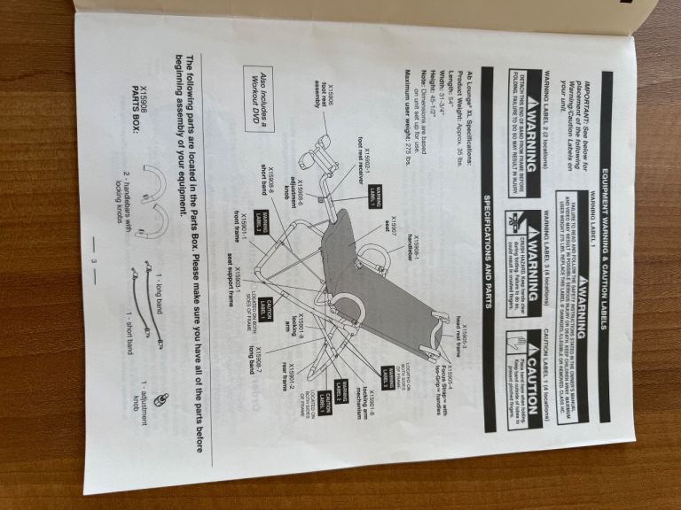 AB LOUNGE XL abdominal exerciser