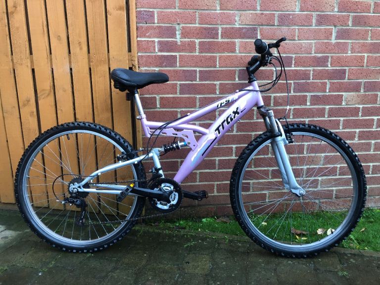 Girls lady’s mountain bike full suspension adult to junior 26” wheels 16” frame bicycle 