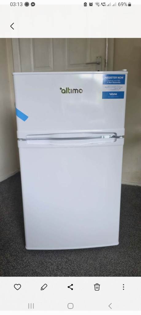 New under counter fridge freezer 