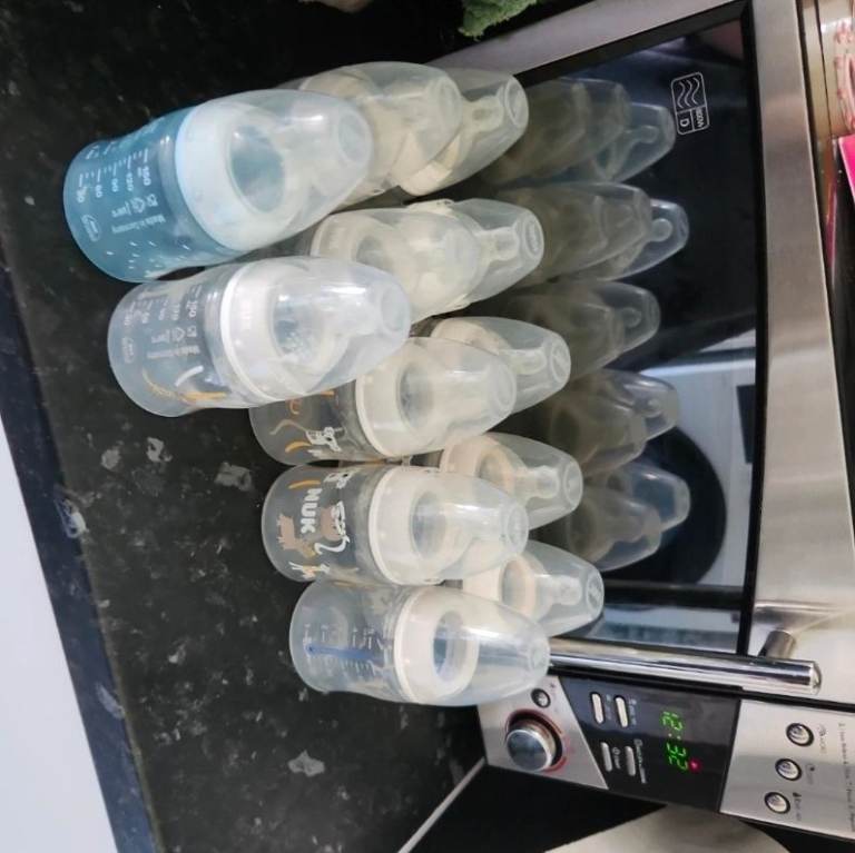 Nuk Baby Bottles with Teats - Good Condition