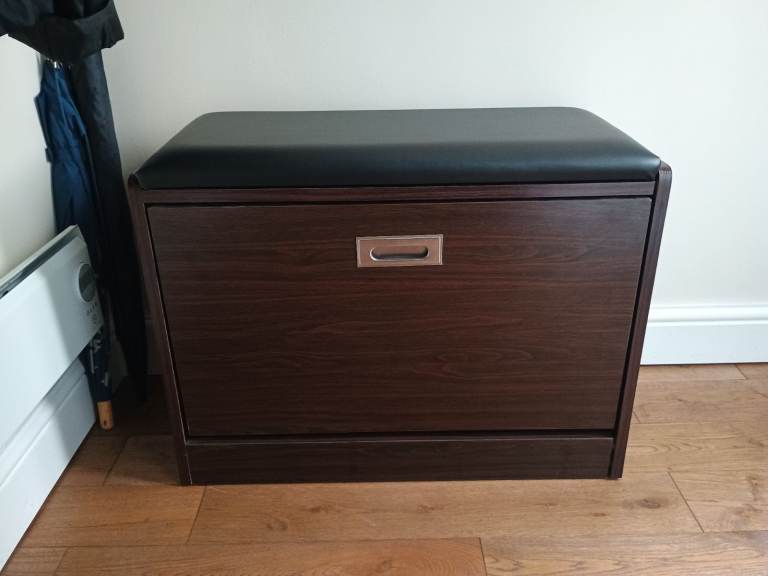Dark Wood Shoe Storage