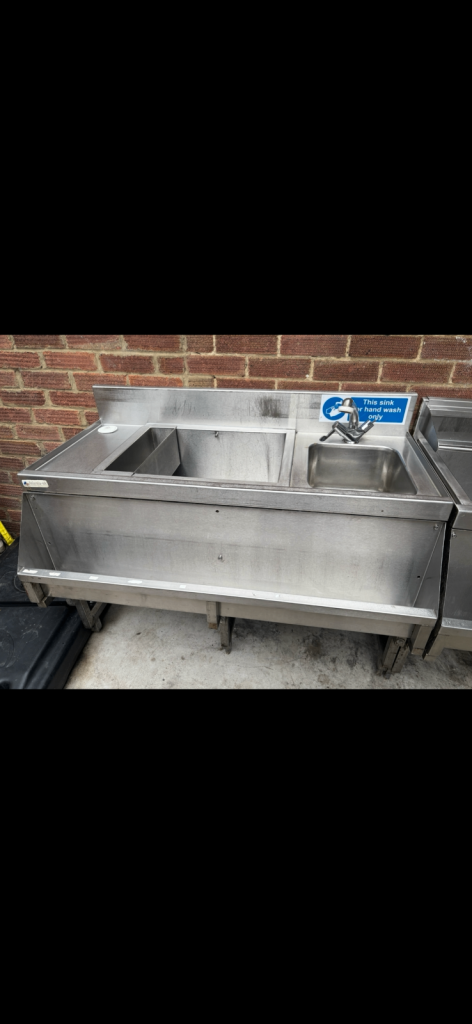 Large double stainless steel sink 