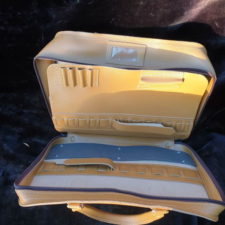 New BT GPO Engineers Technicians Leather Storage Tool Bag Case No 6 Artist Facom