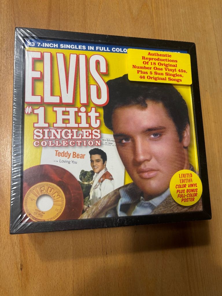  Elvis #1 hit singles collection rare sealed red 7” vinyl singles with picture sleeves