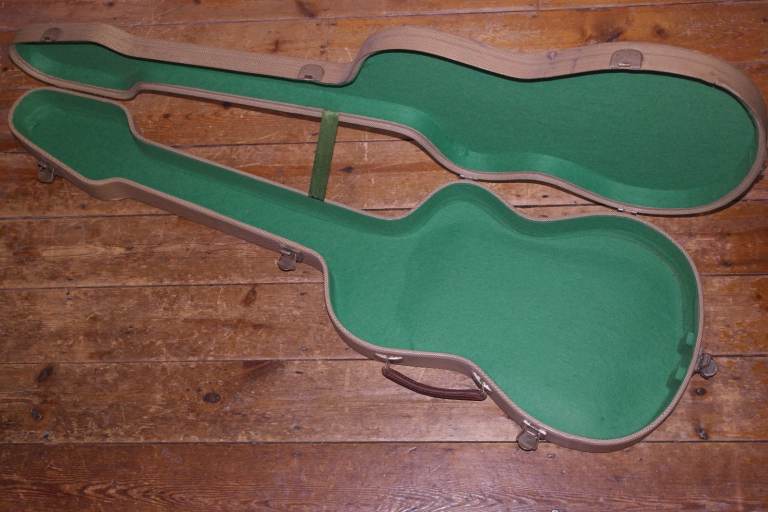 1960s Selmer tweed shaped case suitable for certain Hofners