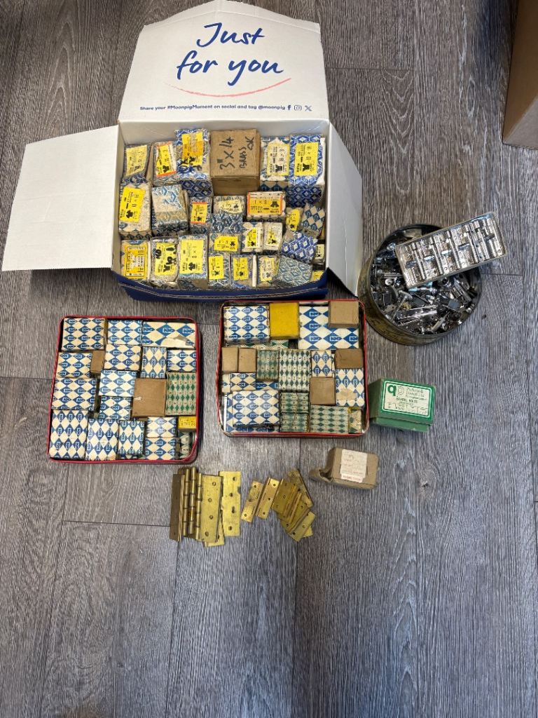 Vintage Brass screws and brass fittings 
