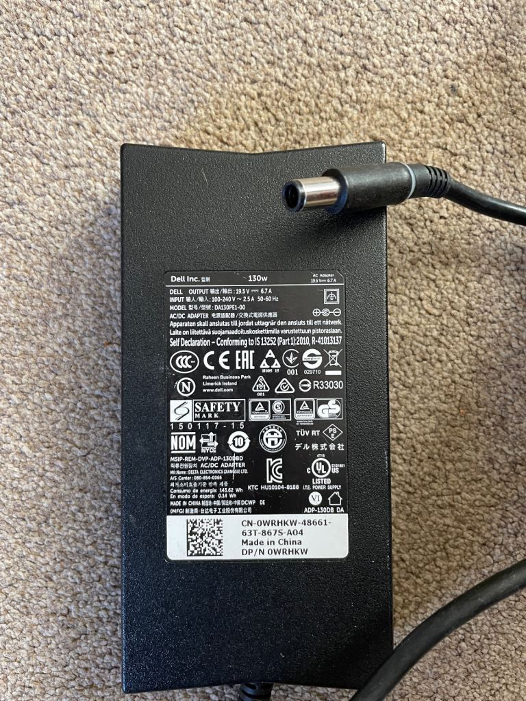 Dell 130w charger 
