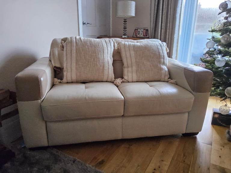 image for 2 Seater Sofa in thick club leather