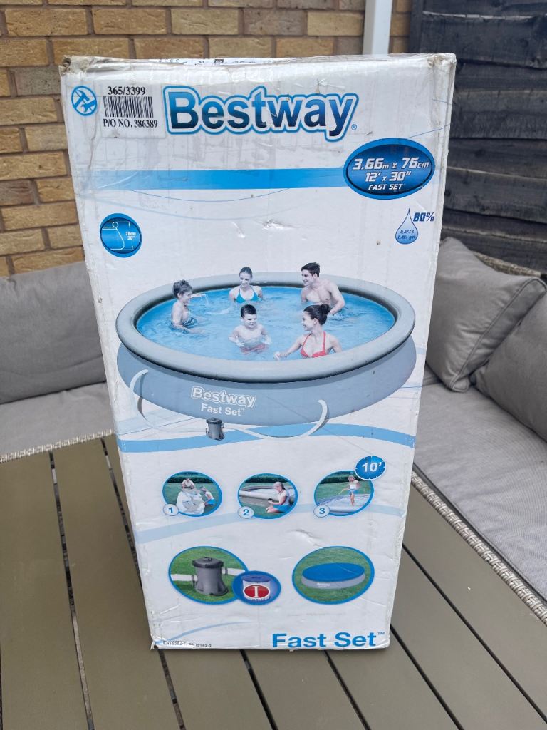 Bestway Fast Set 12ft Pool Kit ( Brand New )