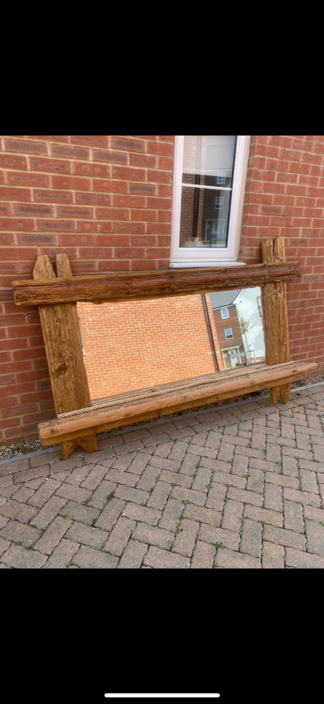 Large Driftwood Mirror