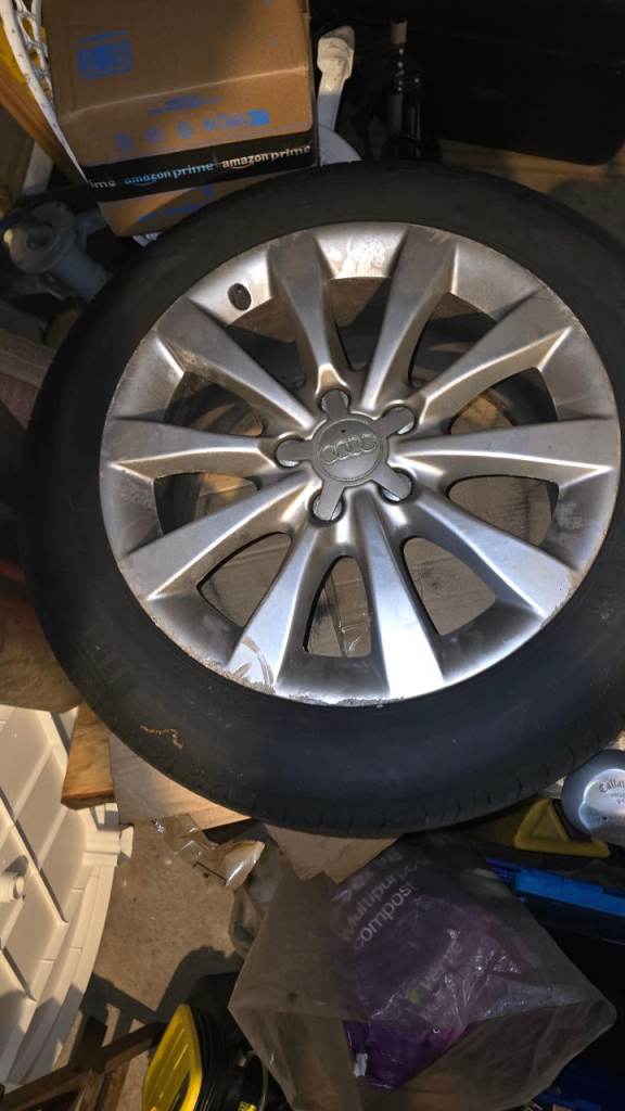 4 x Audi A6 17 inch alloys and Pirelli tyres. 255 15 17 