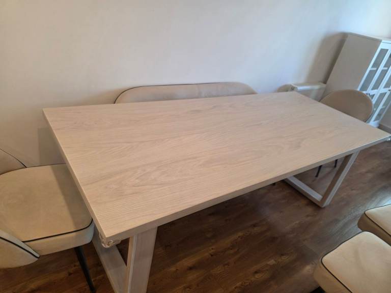 Cosywood Holborn White Oak 8 seater Dining table