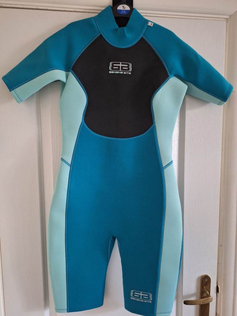 Ladies Brand New Banana Bite Wetsuit – Blue/Black, Good Condition