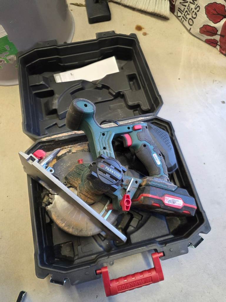 Parkside Cordless Circular Saw in Case – Good Condition