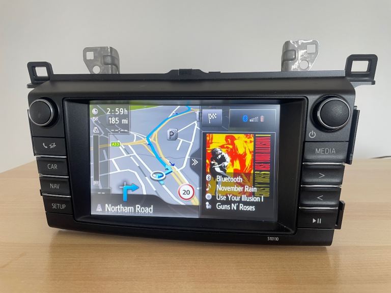 TOYOTA RAV 4 XA40 DAB RADIO HEAD UNIT SAT NAV TOUCH SCREEN 2014-2018