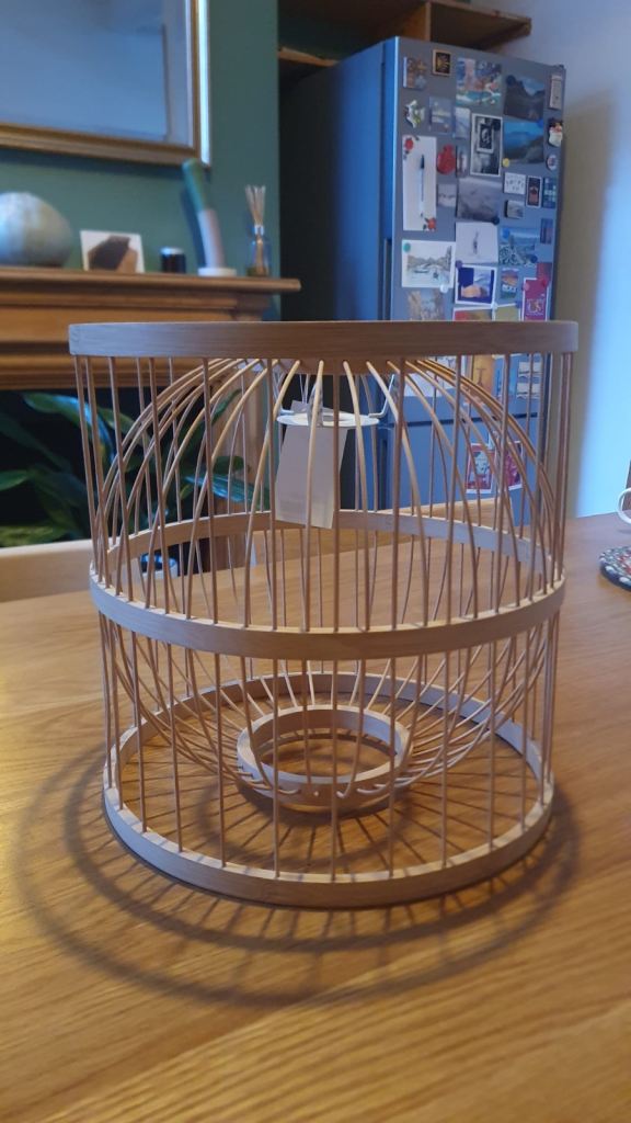 Wooden Cage Style Lampshade – As Good As New