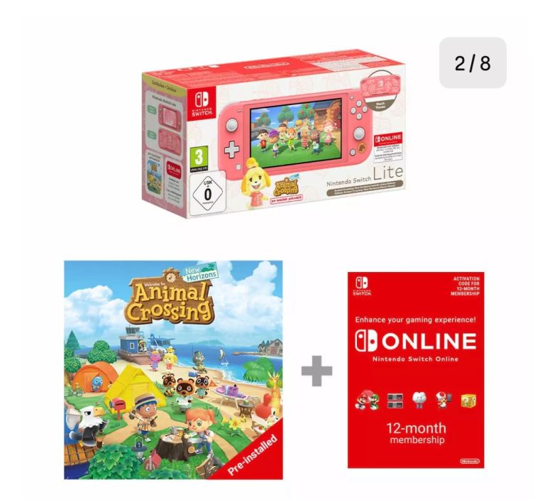 Nintendo Switch Lite with Animal Crossing 