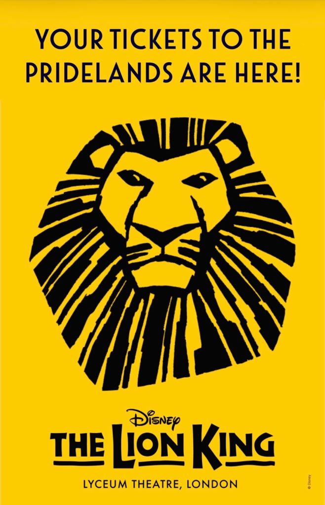 Ticket for sale for The Lion King tomorrow evening in London!