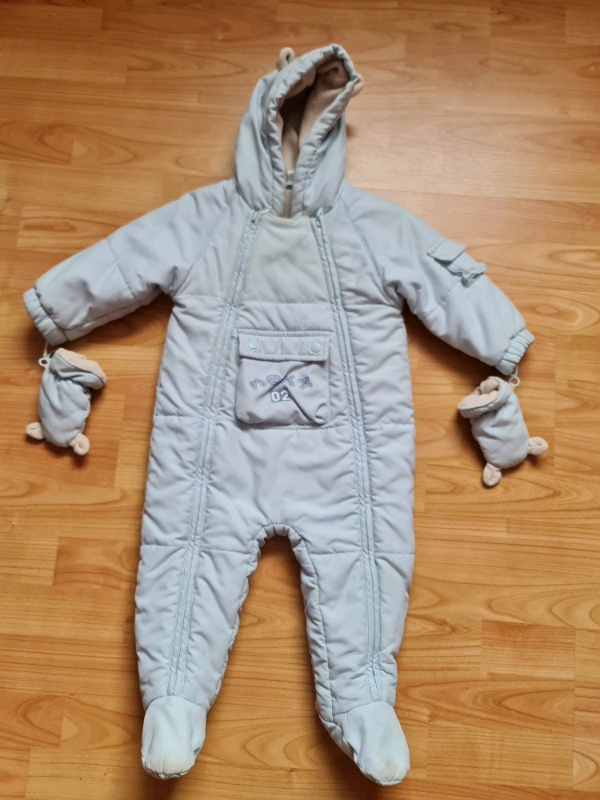 NEXT Baby blue pram suit 9-12 months - clothes / clothing