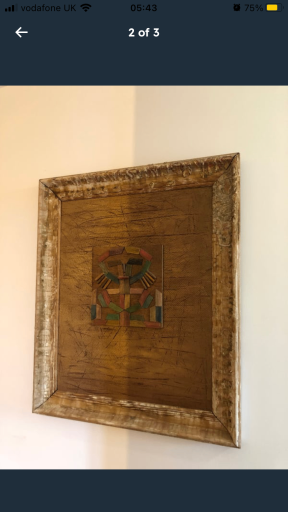Wooden work of art