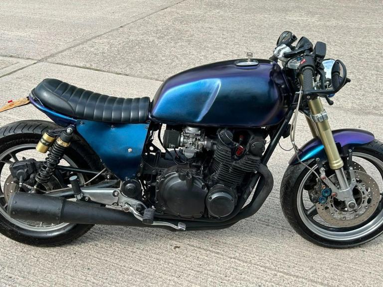 1987 SUZUKI GS 850 CAFE RACER GS850 CUSTOM CHOPPED R1 FORK STREETFIGHTER PROJECT