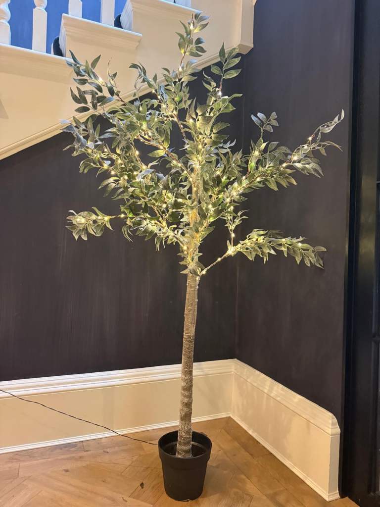Lovely Artificial Olive Tree with Integrated LED Lights