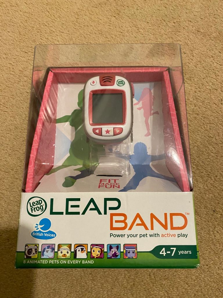 Girls Leap Frog Leap Band Activity Tracker Kids Smart Watch Lcd Interactive Toy.