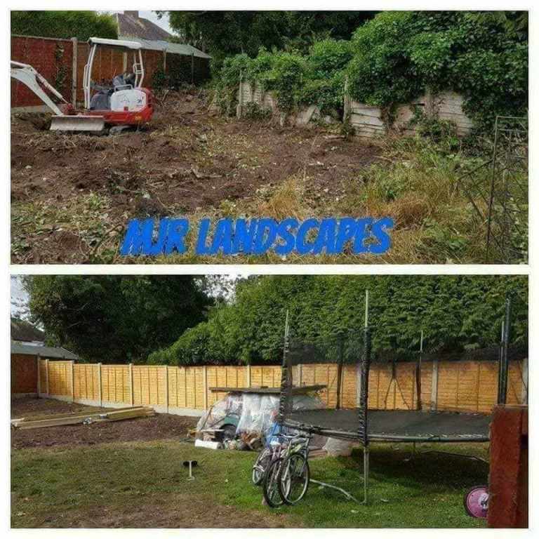 Feather edge fence panel Supply and fitted