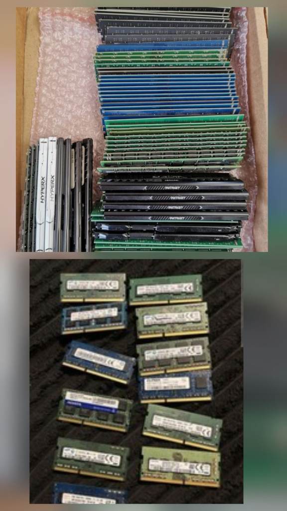 Laptop & pc ram sticks alsort read for prices