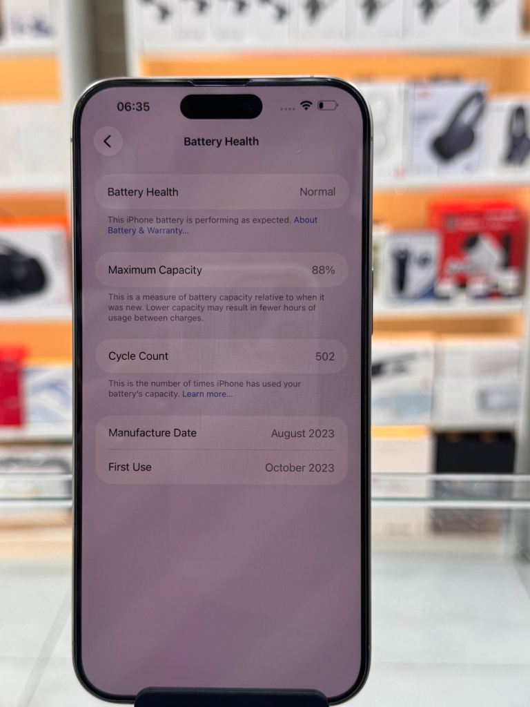 iPhone 15 Pro Max 256GB  Natural Titanium With Warranty 