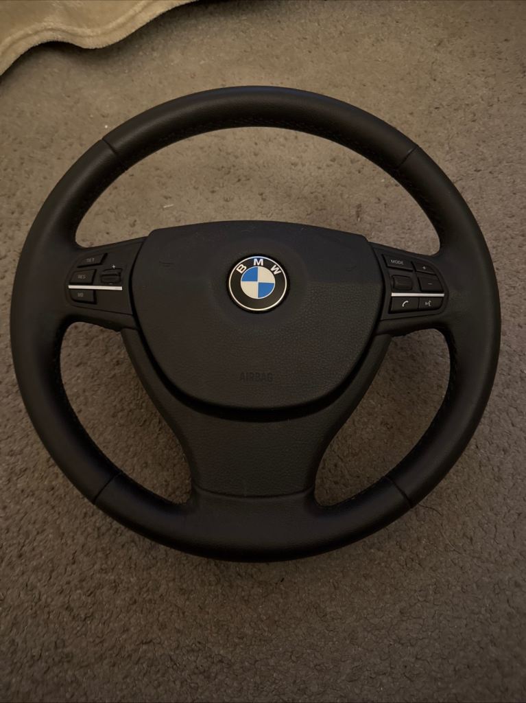 BMW multifunction steering wheel with airbag, compatible with 5/6 series models