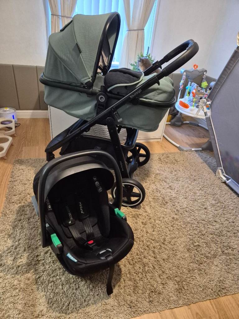 TouraGo Miniuno Travel System Sage Green